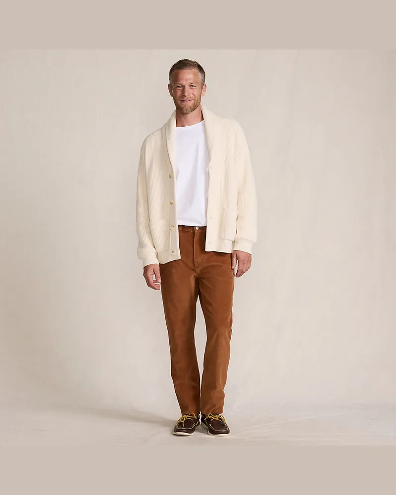 Lands' End Slim Fit Cordhose, Herren, Größe regular, Orange, Elasthan/Baumwoll-Mischung, by Orange