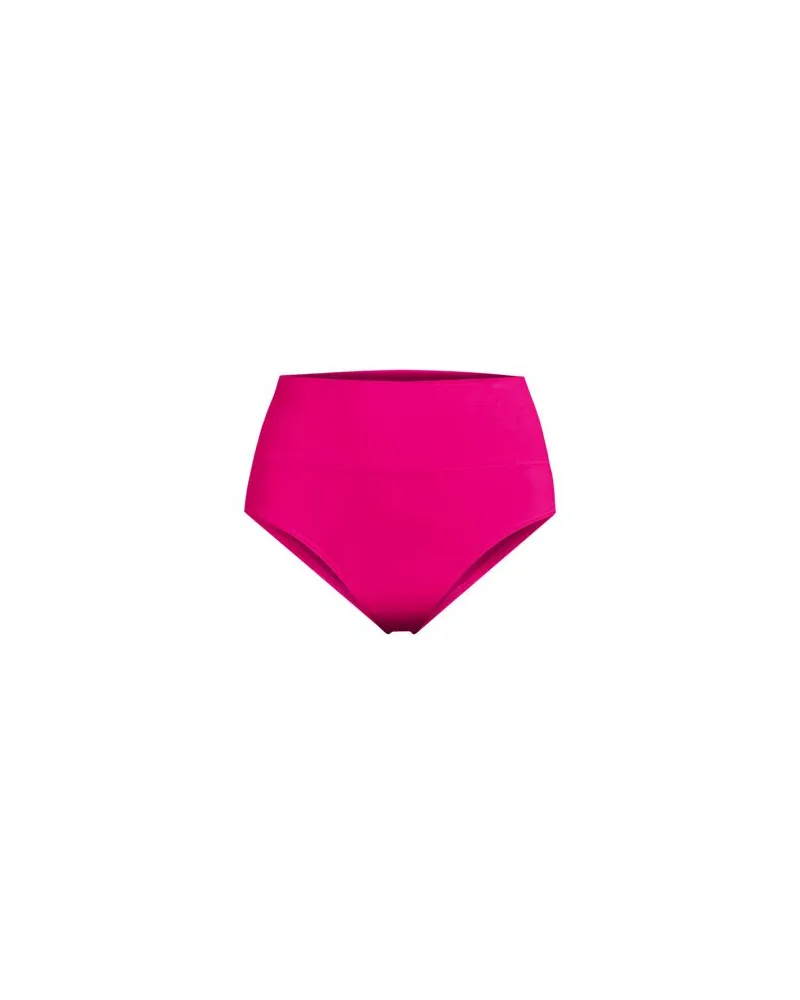 Lands' End Bikinihose zum Umschlagen, High Waist, Damen, Größe regular, Pink, Nylon-Mischung, by Pink