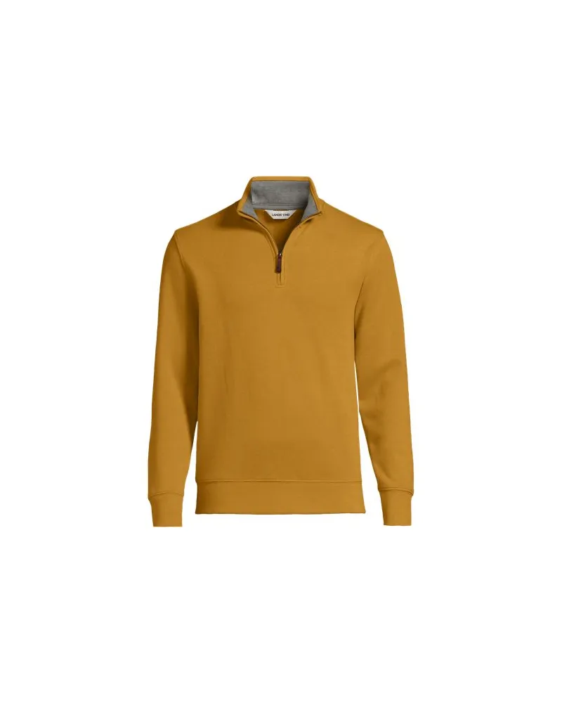 Lands' End Zipper-Pullover aus Bedford-Ripp, Herren, Größe:48-50 regular, Gelb, Baumwolle, by Gelb