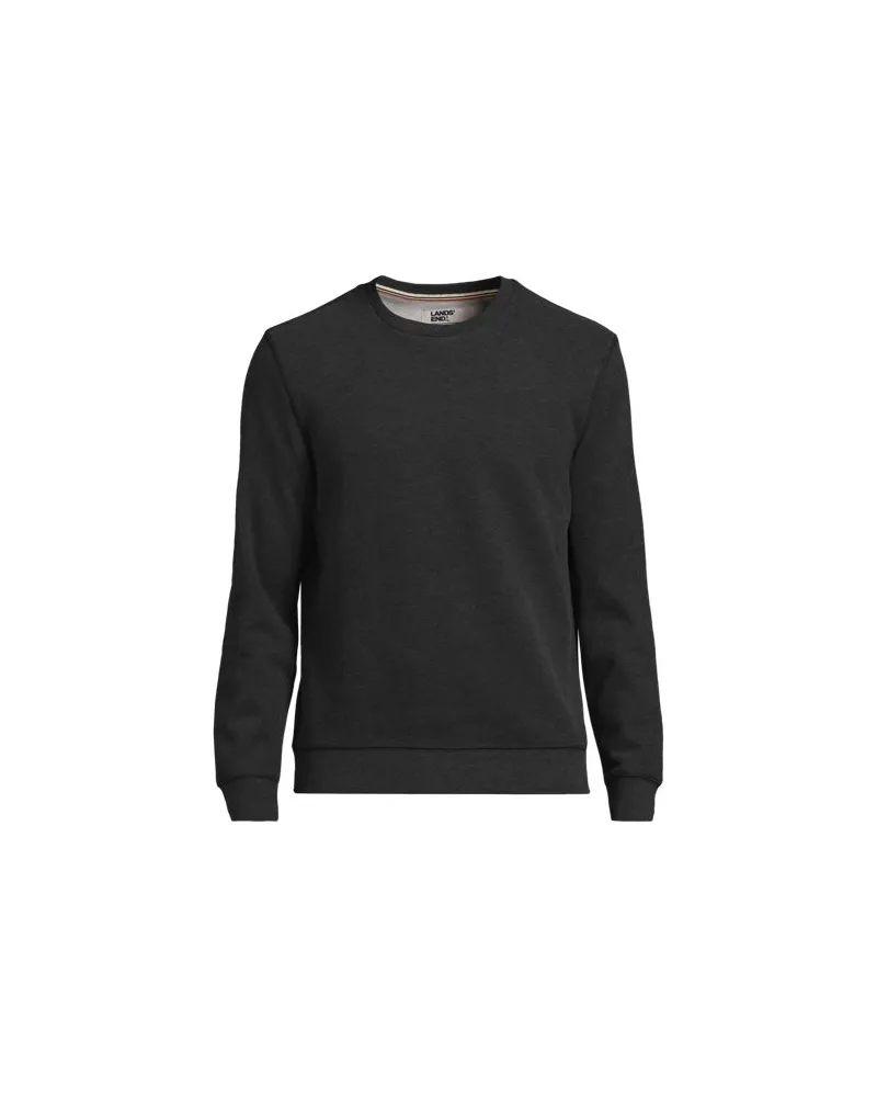 Lands' End Rundhals-Sweatshirt SERIOUS SWEATS, Herren, Größe:56-58 regular, Schwarz, Baumwoll-Mischung/Polyester-Mischung, by Schwarz