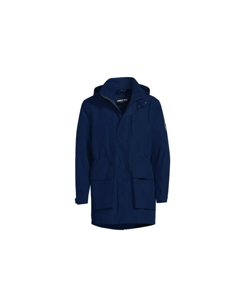 Lands' End Wasserdichter, isolierter Squall-Parka, Herren, Größe:56-58 regular, Blau, Nylon, by Blau