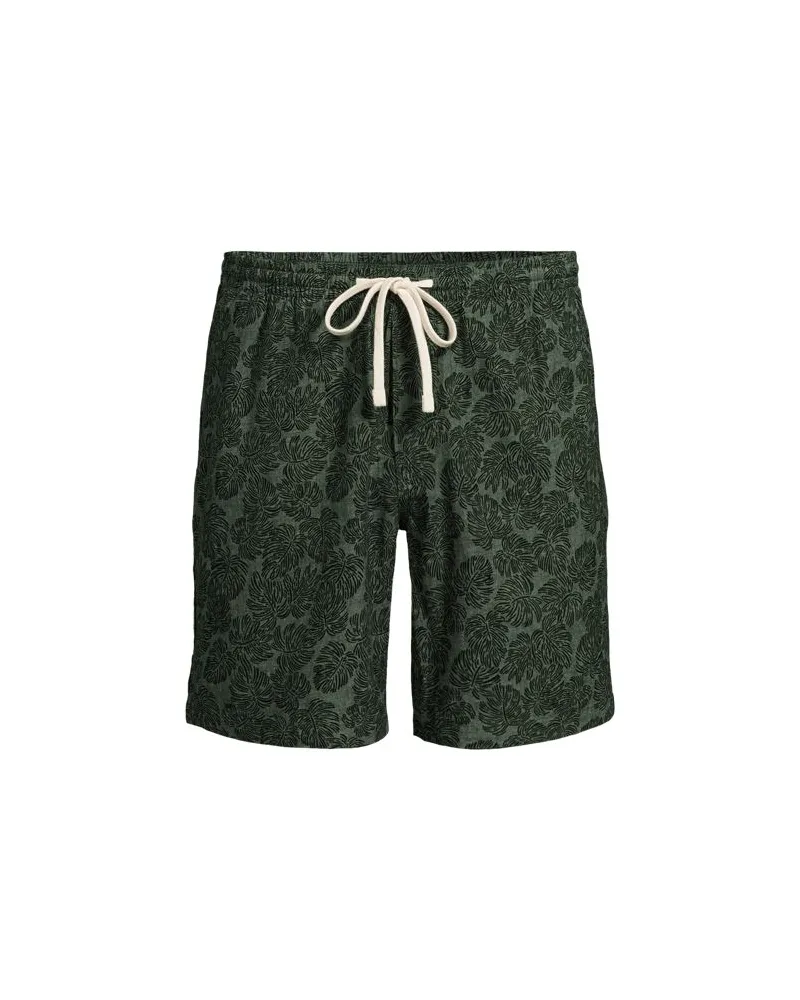 Lands' End Chino-Shorts mit Dehnbund, Herren, Größe:56-58 regular, Grün, Baumwolle/Elasthan/Leinen, by Grün