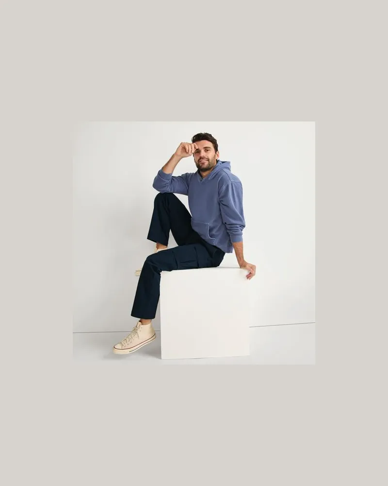 Lands' End Cargo-Hose mit Stretch, Classic Fit, Herren, Größe:48-50 regular, Blau, Elasthan/Baumwoll-Mischung, by Blau