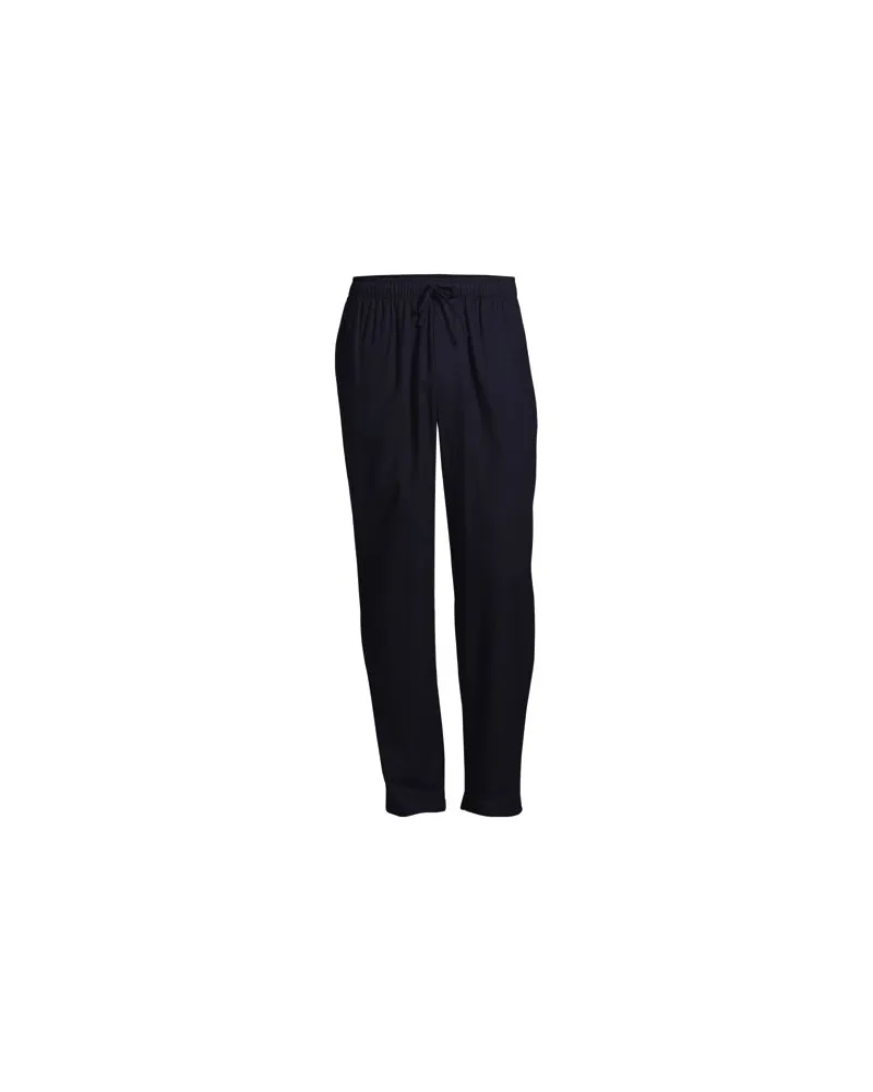 Lands' End Flanell-Pyjamahose, Herren, Größe regular, Blau, Baumwolle, by Blau