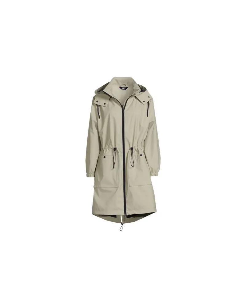 Lands' End PU-Regenjacke, Damen, Größe:44-46 regular, Weiß, Polyester/Gummi/Polyurethan, by Weiß
