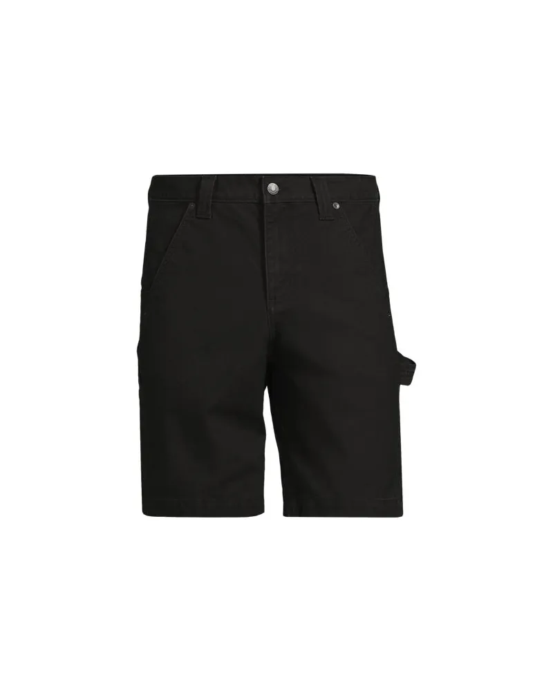 Lands' End Komfort Zimmermanns-Shorts, Herren, Größe:48-50 regular, Schwarz, Baumwolle, by Schwarz