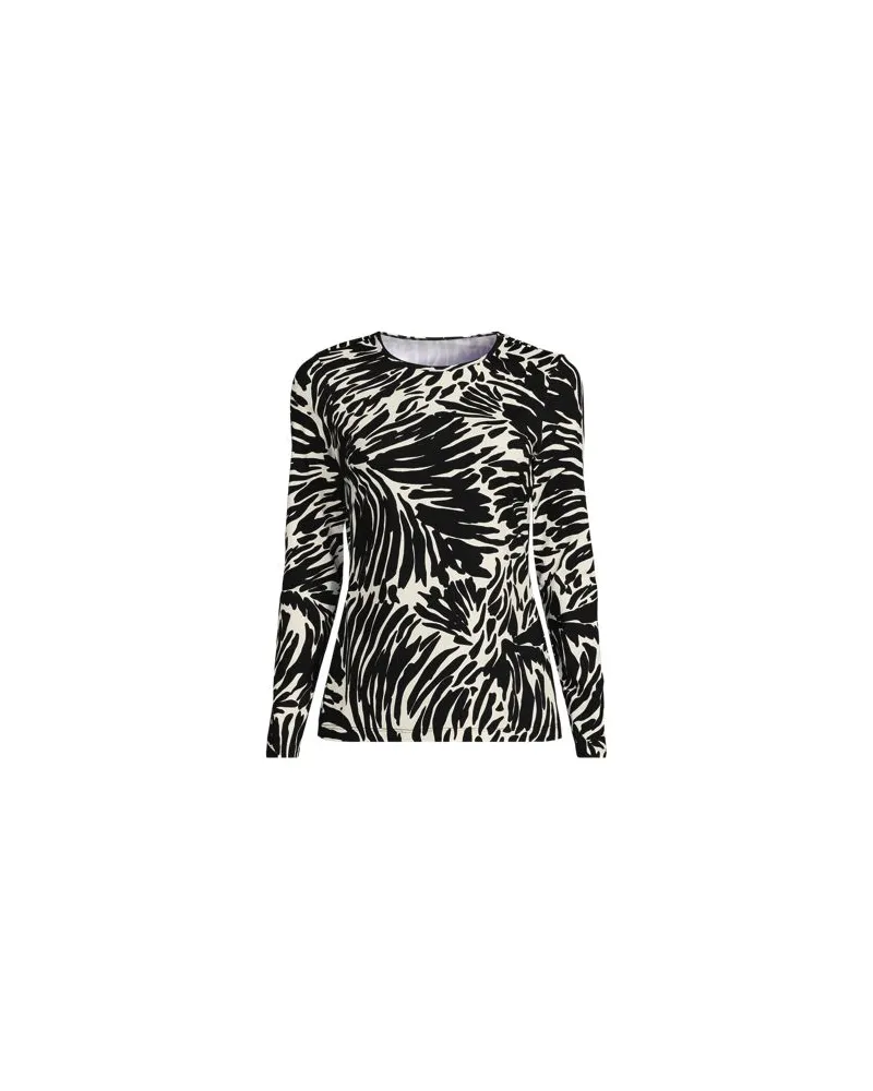 Lands' End Badeshirt, Damen, Größe:44-46 regular, Schwarz, Nylon-Mischung, by Schwarz