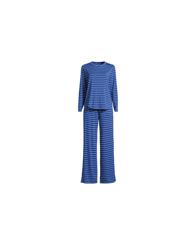 Lands' End Pyjama-Set mit Cooling-Finish, Damen, Größe plus, Blau, by Blau