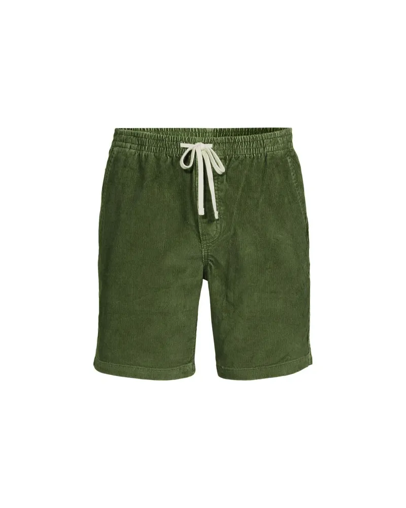 Lands' End Chino-Shorts mit Dehnbund, Herren, Größe:44-46 regular, Grün, Baumwolle/Elasthan/Leinen, by Grün