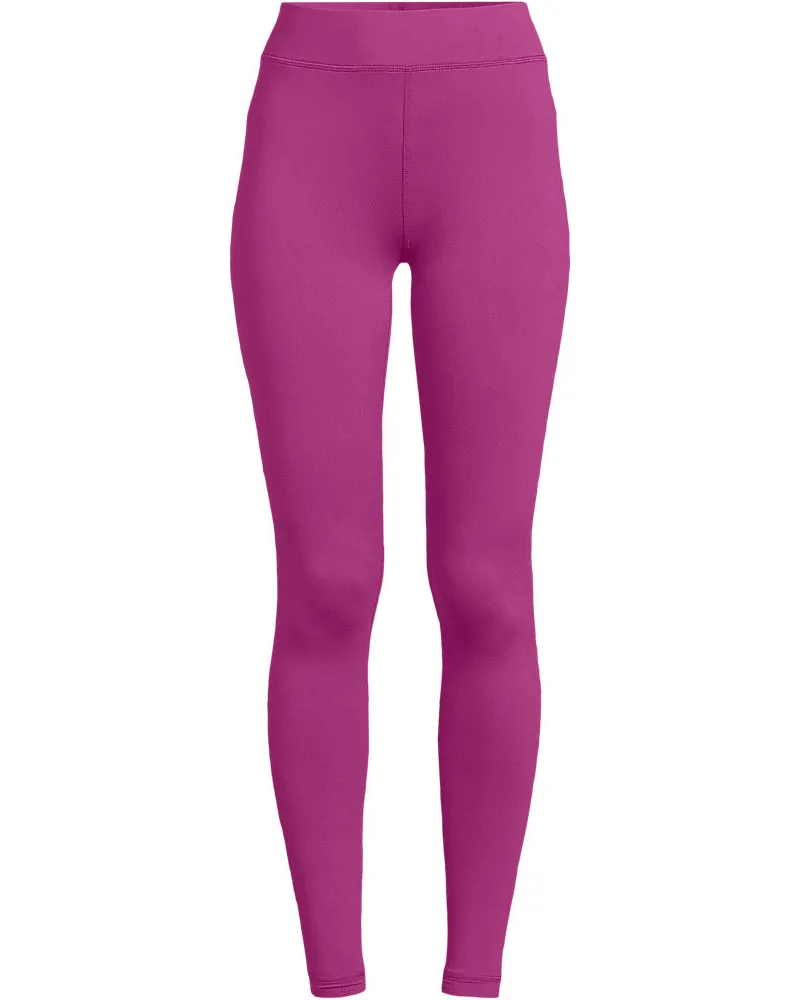Lands' End Lange Stretch-THERMASKIN-Unterhose, Damen, Größe regular, Pink, Elasthan/Polyester-Mischung, by Pink