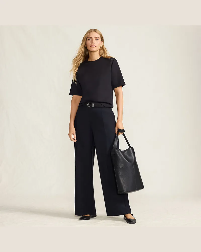 Lands' End Softe Hose aus Modal-Mix, Damen, Größe regular, Schwarz, Polyester/Polyester-Mischung, by Schwarz