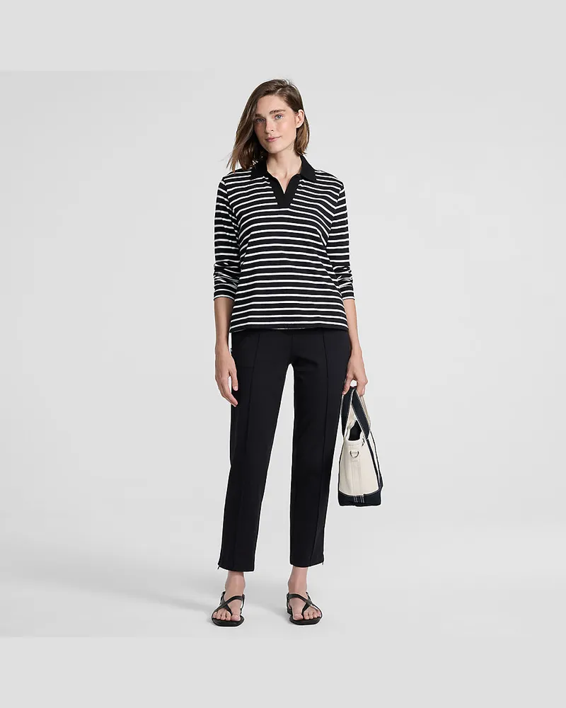 Lands' End Starfish High Waist Bleistifthose, Damen, Größe petite, Schwarz, Elasthan/Baumwoll-Mischung, by Schwarz