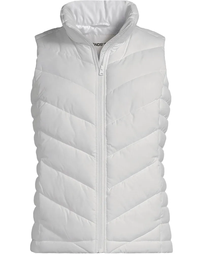 Lands' End Isolierte FeatherFreeâ„¢ Steppweste, Damen, GrÃ¶ÃŸe petite, WeiÃŸ, Polyester, by Weiãÿ
