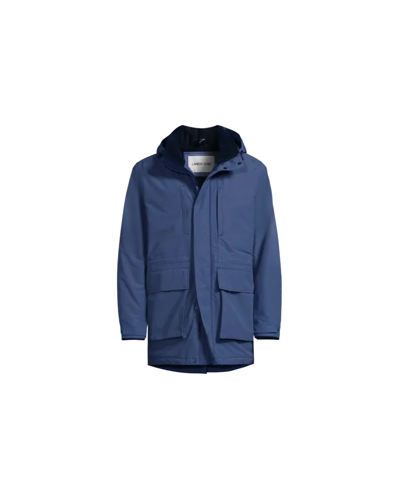 Lands' End Wasserdichter, isolierter Squall-Parka, Herren, Größe:48-50 regular, Blau, Nylon, by Blau