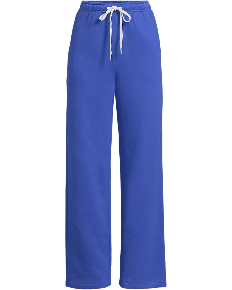 Lands' End Jogginghose mit geradem Bein SERIOUS SWEATS, Damen, Größe plus, Blau, Baumwoll-Mischung/Polyester-Mischung, by Blau