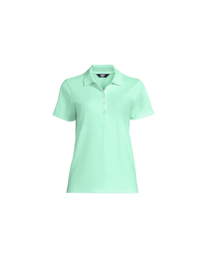 Lands' End Supima® Polo-Shirt, Damen, Größe plus, Grün, Baumwolle, by Grün