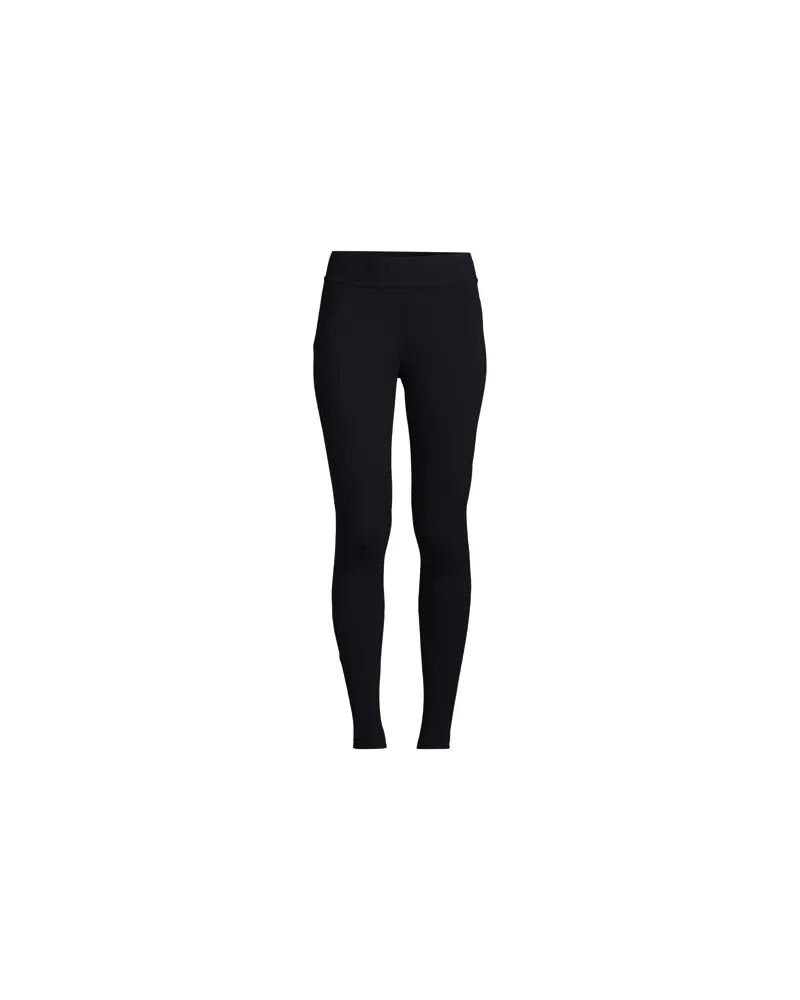 Lands' End Starfish Leggings, Damen, Größe plus, Schwarz, Elasthan/Baumwoll-Mischung, by Schwarz