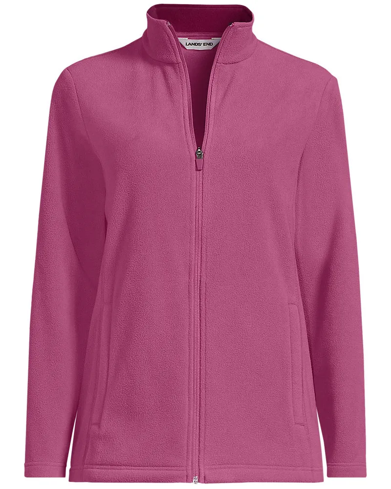 Lands' End Anyweather Fleece-Jacke, Damen, Größe plus, Rot, Polyester, by Rot