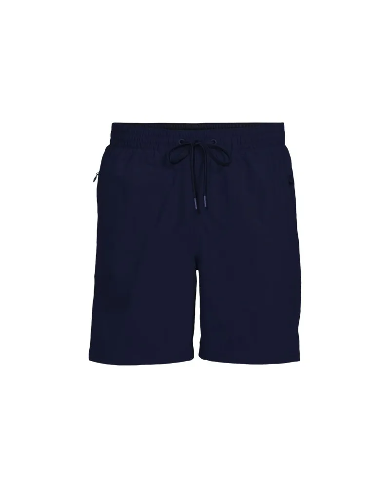 Lands' End Badeshorts mit Hydroliner, 18 cm, Herren, Größe:56-58 regular, Blau, by Blau
