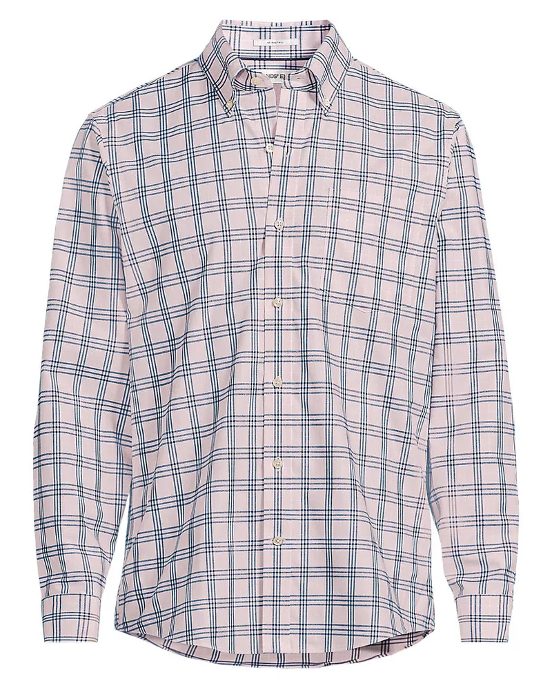 Lands' End CLASSIC FIT. Bügelfreies Twillhemd, Herren, Größe regular, Pink, Baumwolle, by Pink