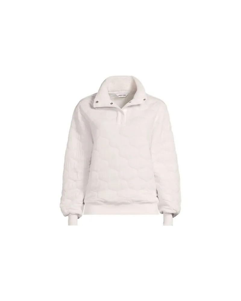 Lands' End Schlupfjacke mit Steppung, Damen, Größe:44-46 petite, Weiß, Polyester/Viskose, by Weiß