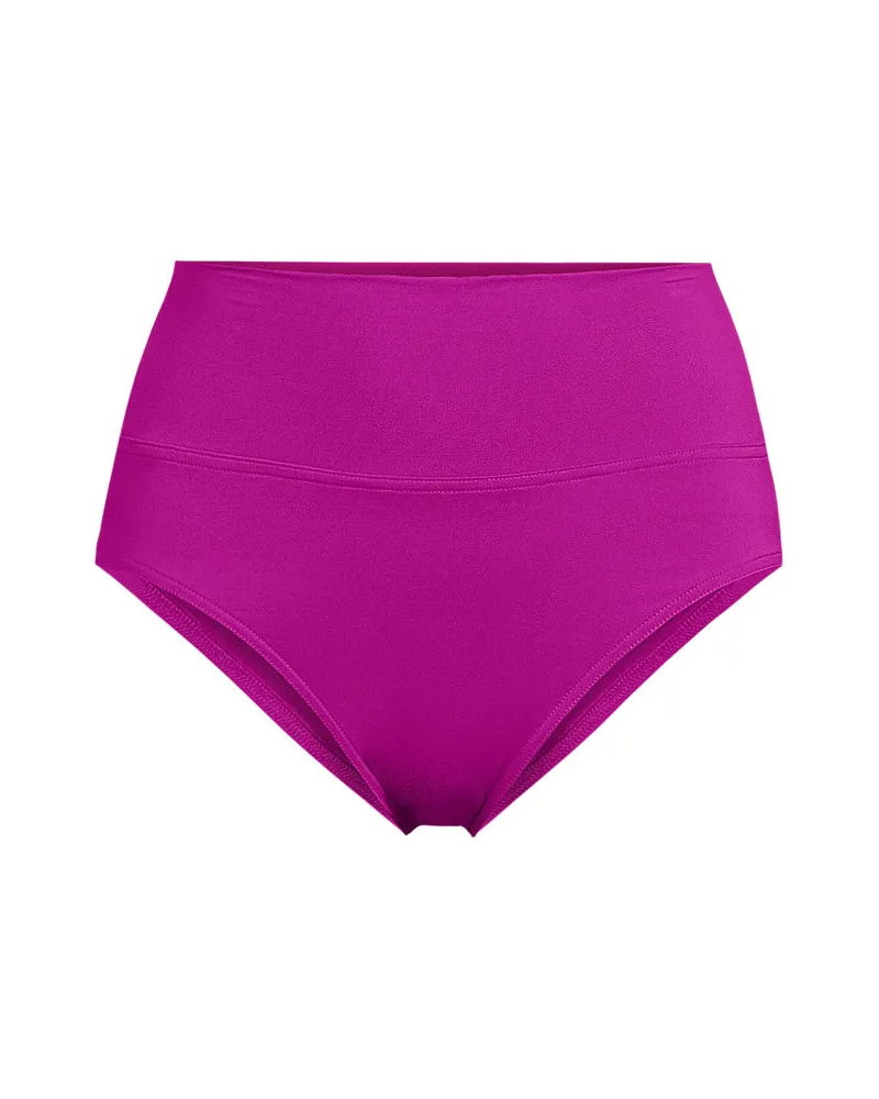 Lands' End Bikinihose zum Umschlagen, High Waist,, Damen, Größe plus, Lila, Elasthan/Nylon-Mischung, by Lila