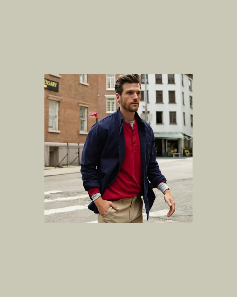 Lands' End Flanellhemd, Classic Fit, Herren, Größe:60 regular, Blau, Baumwolle, by Blau