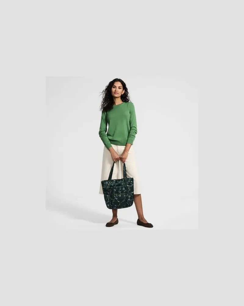 Lands' End Merino-Pullover, Damen, Größe petite, Grün, Wolle, by Grün