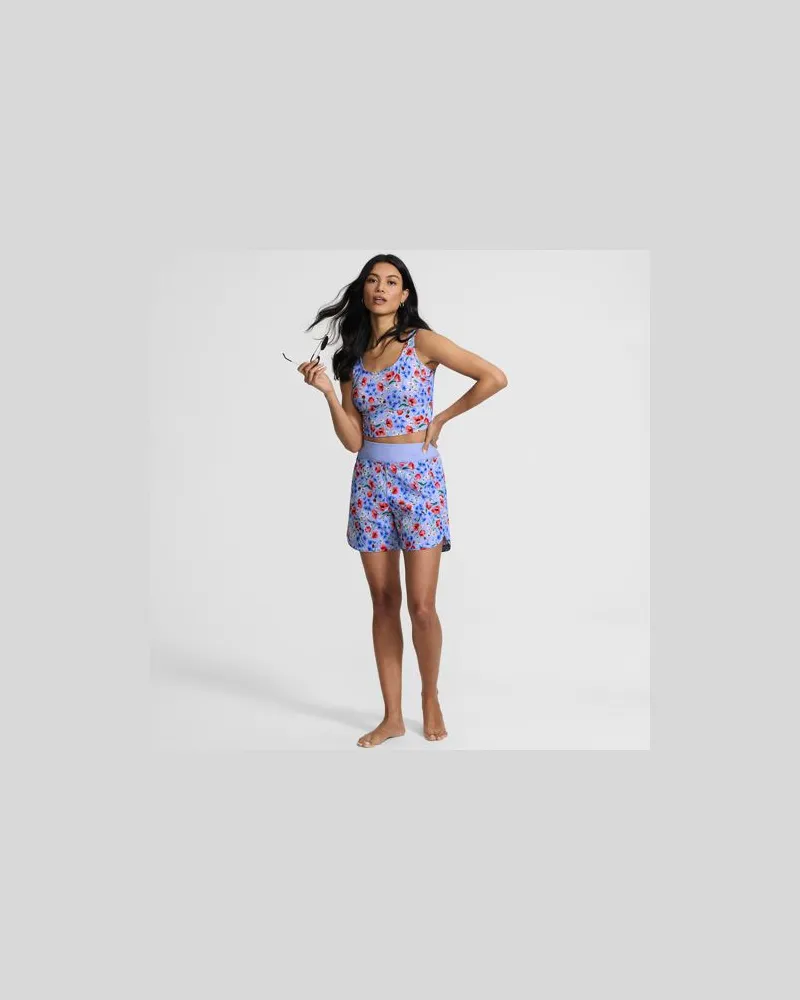 Lands' End Badeshorts, Damen, Größe regular, Blau, Nylon-Mischung, by Blau
