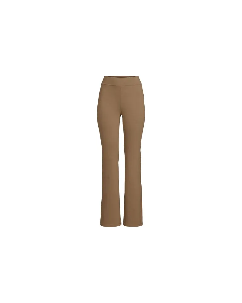 Lands' End Ausgestellte Yoga-Hose Starfish, Damen, Größe:40-42 regular, Braun, Elasthan/Baumwoll-Mischung, by Braun