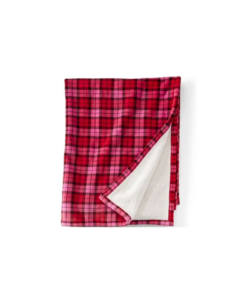 Lands' End Gefütterte Fleece-Decke, Herren, Größe:null regular, Rot, Polyester, by Rot