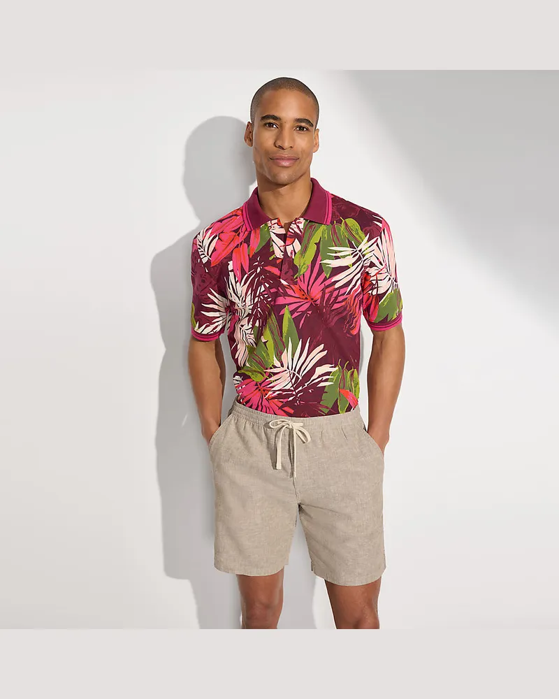 Lands' End Chino-Shorts mit Dehnbund, Herren, Größe regular, Braun, Elasthan/Baumwoll-Mischung, by Braun