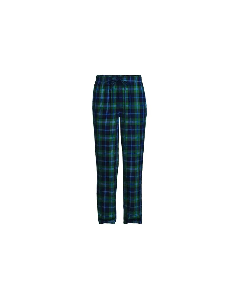Lands' End Flanell-Pyjamahose, Herren, Größe:48-50 regular, Grün, Baumwolle, by Grün