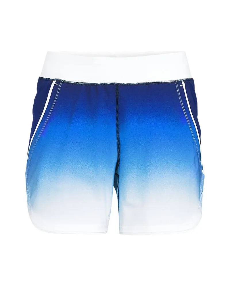 Lands' End Badeshorts, Damen, Größe plus, Blau, Nylon-Mischung, by Blau
