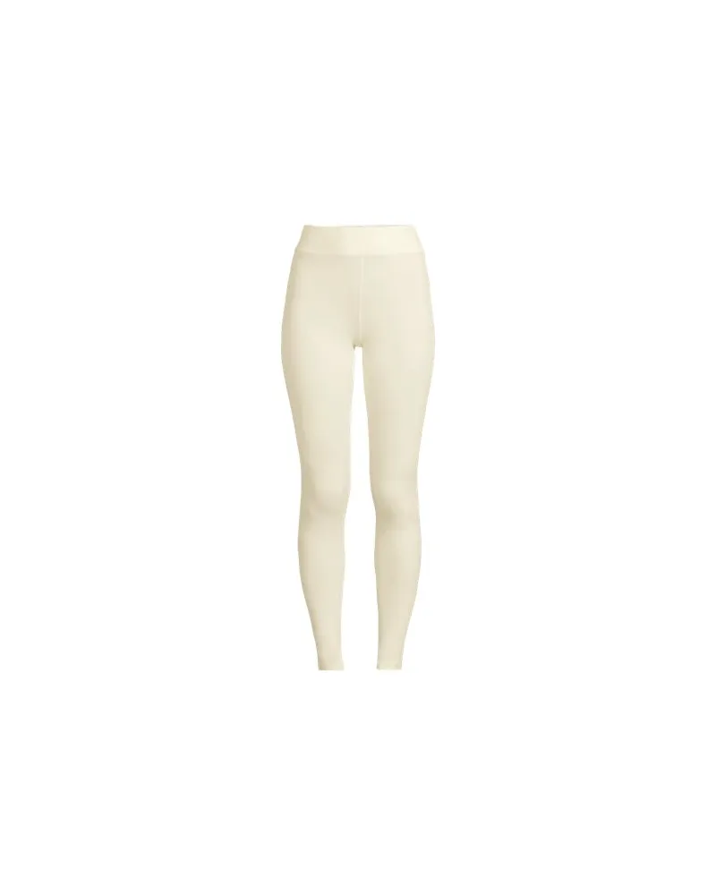 Lands' End Lange Stretch-THERMASKIN-Unterhose, Damen, Größe plus, Weiß, Elasthan/Polyester-Mischung, by Weiß