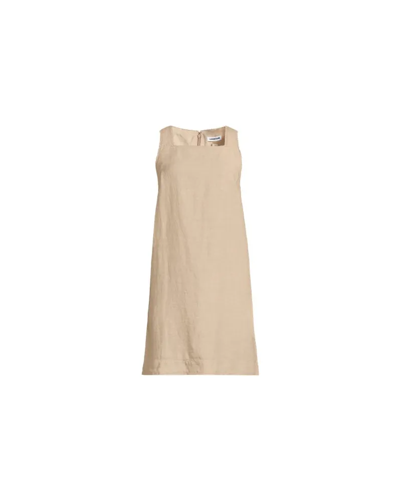 Lands' End Premium Reinleinen-Shiftkleid, Damen, Größe regular, Weiß, by Weiß