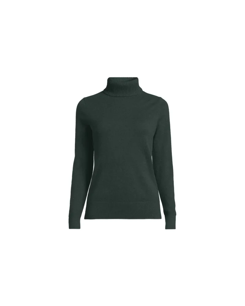 Lands' End Rollkragen-Pullover aus Kaschmir, Damen, Größe:40-42 regular, Grün, Kaschmir, by Grün