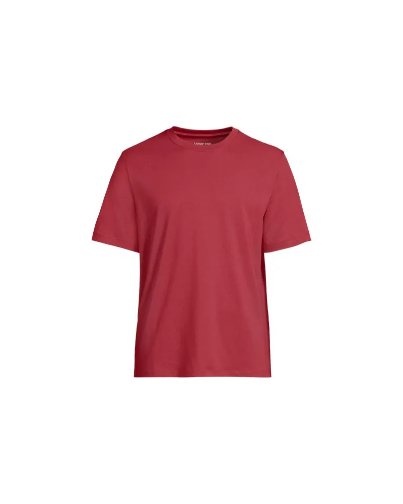 Lands' End Super-T Kurzarm-Shirt, Classic Fit, Herren, Größe:60 tall, Braun, Baumwolle, by Braun