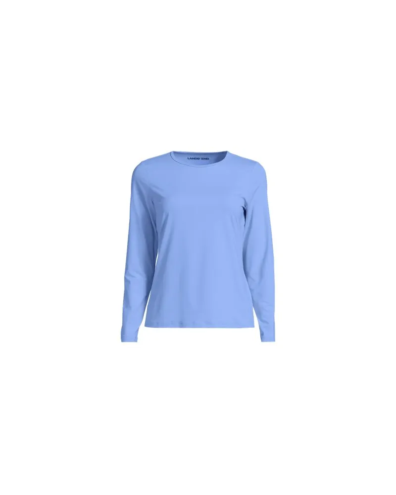 Lands' End Badeshirt, Damen, Größe plus, Blau, Nylon-Mischung, by Blau