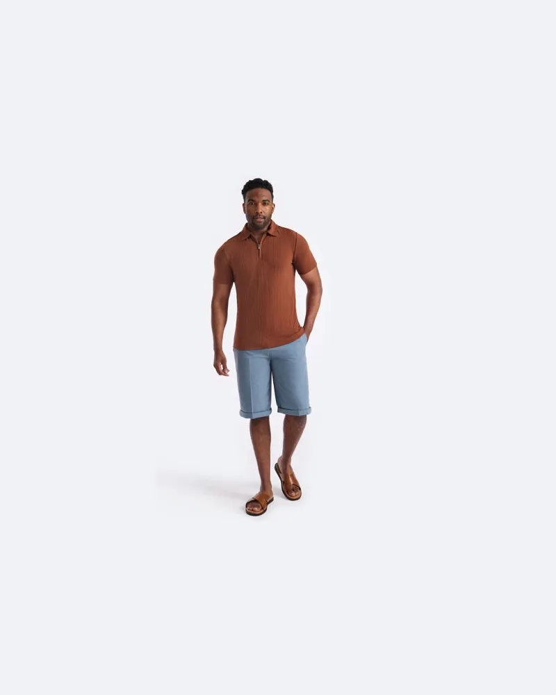Lands' End Bermuda-Shorts, Herren, Größe:56-58 regular, Blau, Baumwolle, by Blau