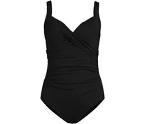 Wickel-Badeanzug, leicht figurstraffend, Damen, Größe:32-34 regular, Schwarz, Nylon-Mischung, by