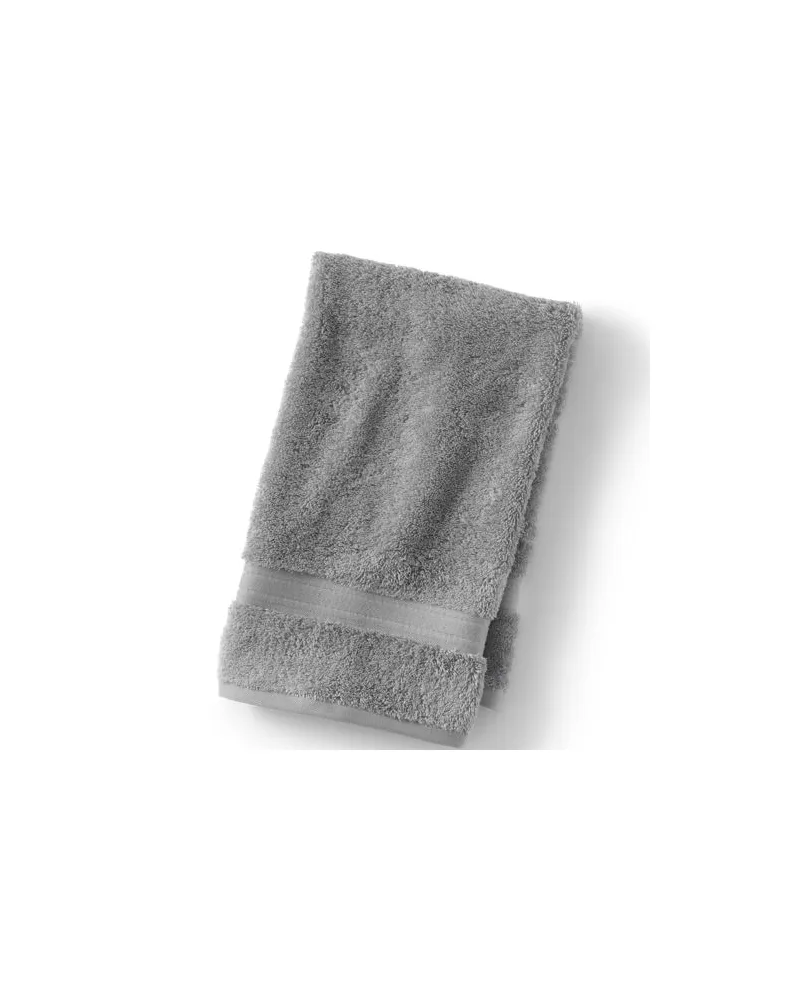 Lands' End Supima Handtuch, Herren, Größe:null regular, Grau, Baumwolle, by Grau