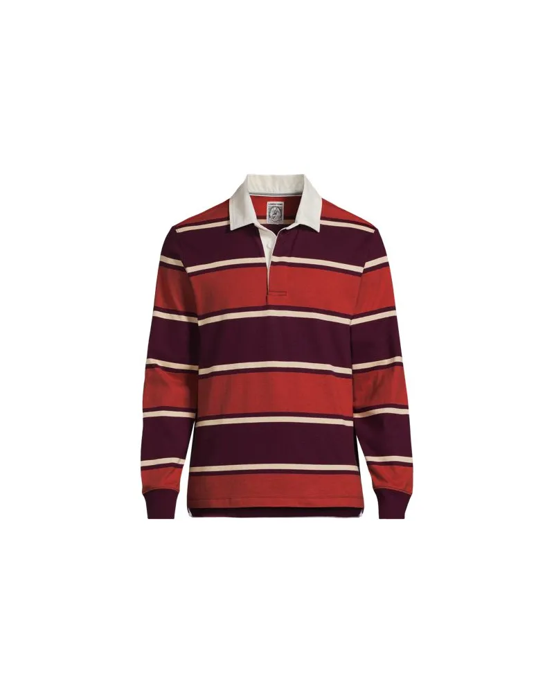 Lands' End Rugbyshirt, Classic Fit, Herren, Größe:48-50 regular, Rot, Baumwolle, by Rot