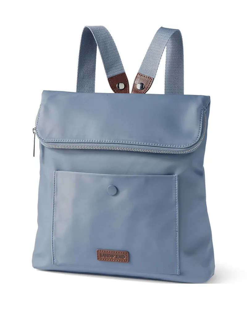 Lands' End Rucksack mit Klappe, Damen, Größe:null regular, Blau, by Blau