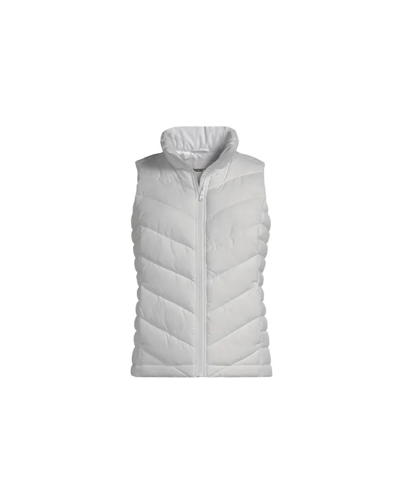 Lands' End Isolierte Steppweste FeatherFree, Damen, Größe regular, Weiß, by Weiß