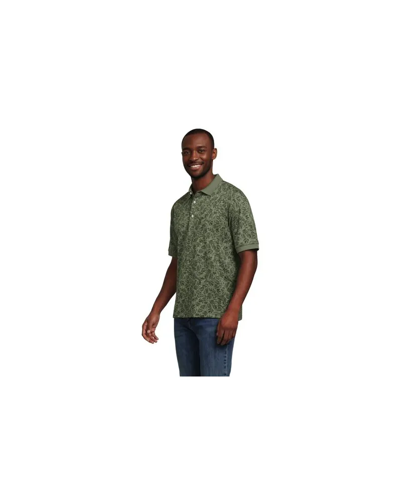 Lands' End Supima Kurzarm-Polo, Classic Fit, Herren, Größe:60 regular, Grün, Baumwolle, by Grün