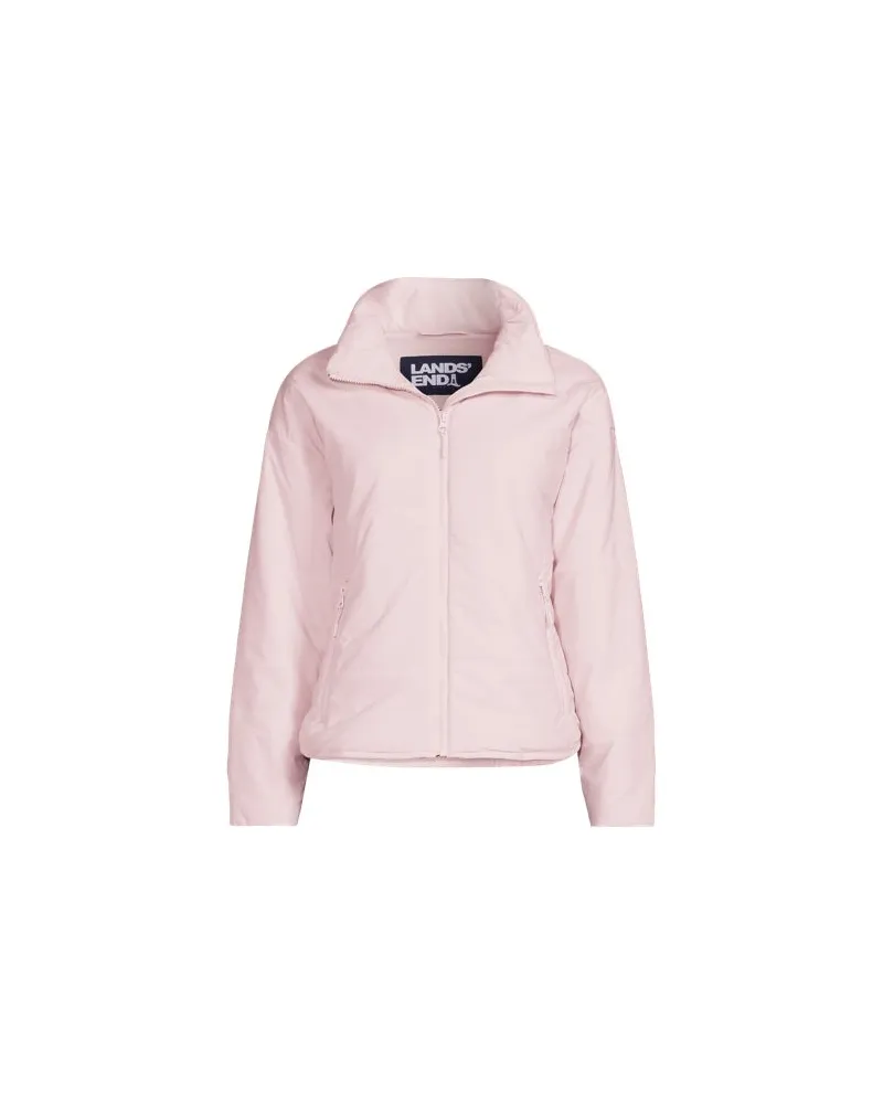 Lands' End Leichte verstaubare Steppjacke, Damen, Größe plus, Weiß, Nylon-Mischung, by Weiß