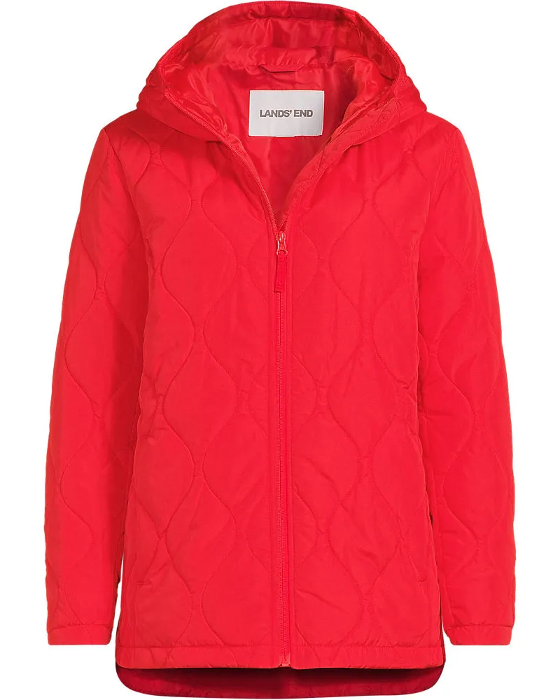 Lands' End Isolierte FeatherFree™ Steppjacke, Damen, Größe regular, Rot, Polyester, by Rot