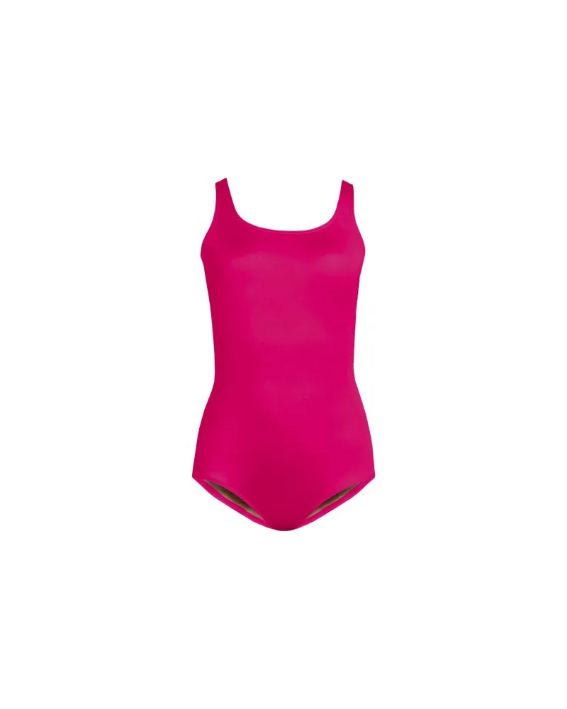 Lands' End Komfort-Badeanzug CHLORRESISTENT mit Soft Cups, Damen, Größe regular, Rot, Nylon-Mischung, by Rot