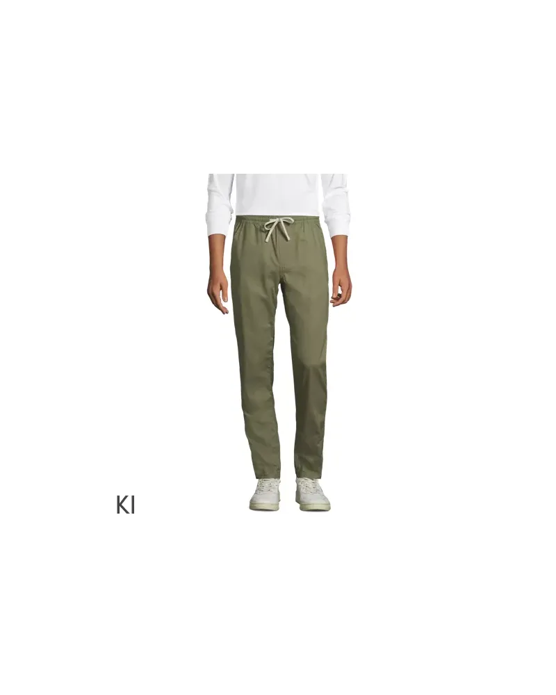 Lands' End Schlupfbund-Chino, Herren, Größe regular, Grün, Baumwolle/Leinen, by Grün